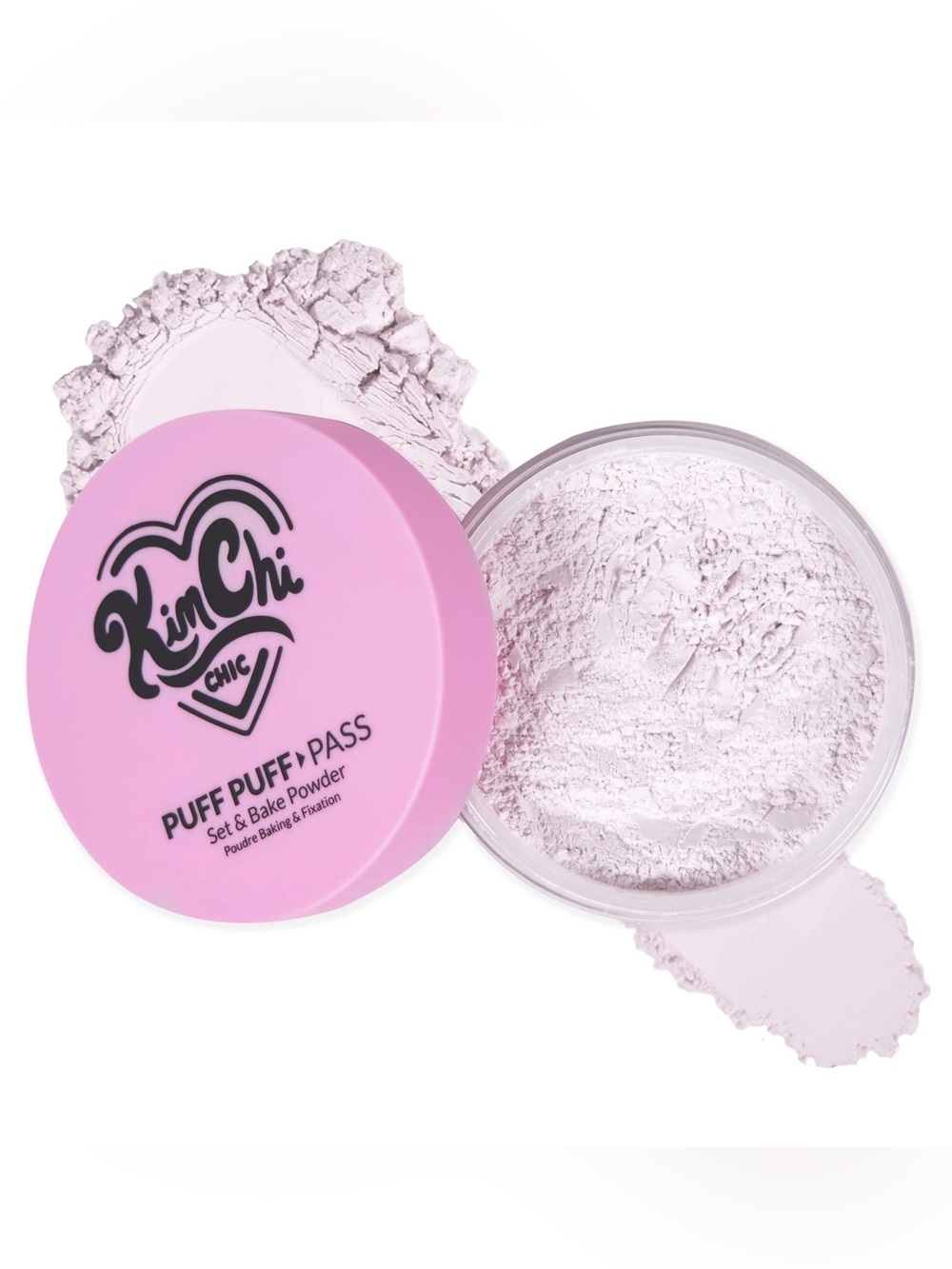KimChi Chic Ivander Puff Puff Pass Set & Bake Powder- ivory & lavender, vegan